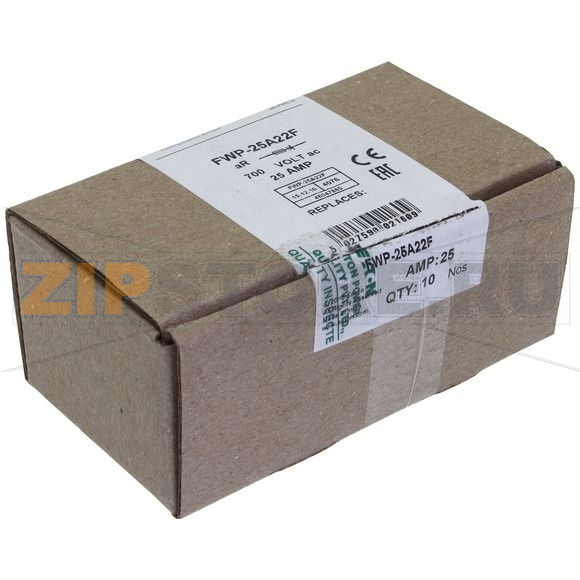 Предохранитель, 25 A, AC 700 В, 200 кА, 22x58 мм, aR, UL Eaton 25AMP 700V ac 22x58MM FERRULE 