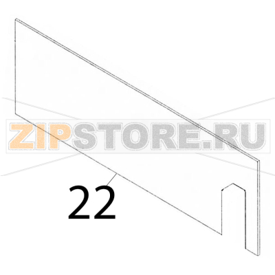 Vetro robax 242x725x4 GAM MD44 Vetro robax 242x725x4 GAM MD44Запчасть на деталировке под номером: 22