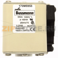 Предохранитель, 630 A, AC 1000 В, 150 кА, size 2, 59x77x75 мм, aR, IEC UL Eaton FUSE 630A 1000