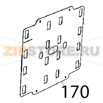 Remote control switch fixing panel Unox XB 895 Remote control switch fixing panel Unox XB 895Запчасть на деталировке под номером: 170