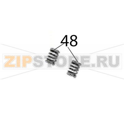 Damper SP Sato CT408LX TT Damper SP Sato CT408LX TTЗапчасть на деталировке под номером: 48Название запчасти на английском языке: Damper SP Sato CT408LX TT.