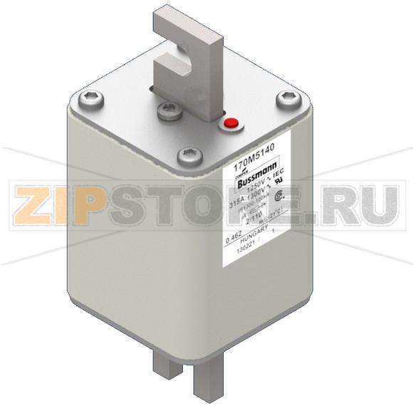 Предохранитель, 315 A, AC 1250 В, 100 кА, size 2, 61x75x138 мм, aR, DIN, IEC Eaton FUSE 315A 12 