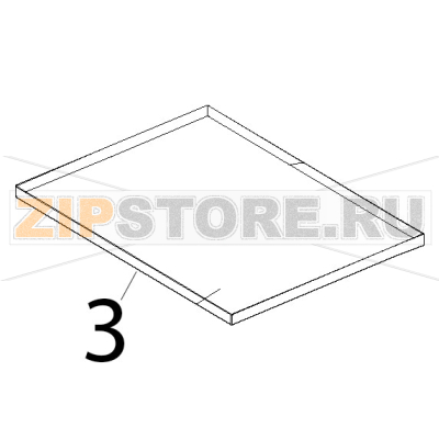 Vasca umidita inox Unox XL 404 Vasca umidita inox Unox XL 404Запчасть на деталировке под номером: 3