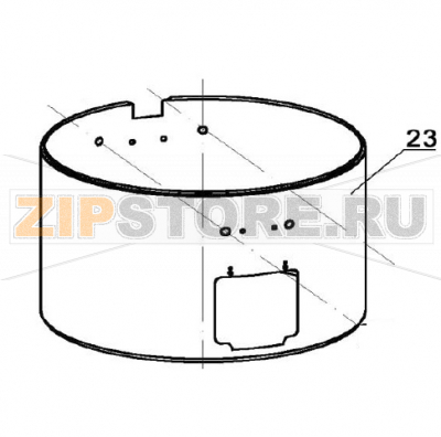 Housing Bartscher A150513 Housing Bartscher A150513Запчасть на деталировке под номером: 23Название запчасти на английском языке: Housing Bartscher A150513