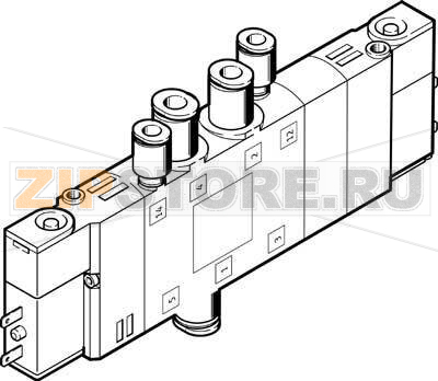 Распределитель с электроуправлением Festo CPE14-M1BH-5/3ES-QS-8 