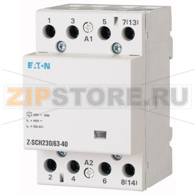 Реле установочное, 230 В, 63 А: 1 шт Eaton Z-SCH230/63-04 