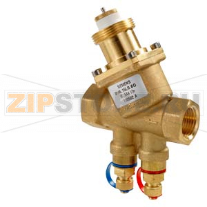 VPI46.15L0.6Q - Комбиклапан, PN25, DN15, 100575 л/ч, с патрубками для измерения давления Siemens VPI46.15L0.6Q 