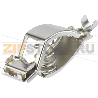 Щуп-зажим, тип: крокодил, серебристый, 13.5 мм, длина: 79 мм, 1 шт TRU Components 1365807 