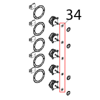Guarnizione portamotore stamp. Unox XBC 905