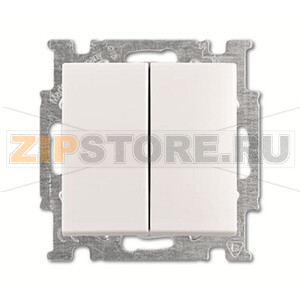 Выключатель двухклавишный ABB 2CKA001012A2141 