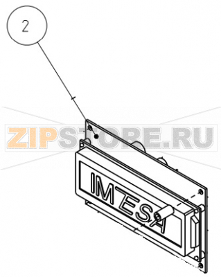 Display grafico per IM7 per Essicatoio Imesa ES 10          Display grafico per IM7 per Essicatoio Imesa ES 10Запчасть на сборочном чертеже под номером: 2Название запчасти на итальянском языке: Display grafico per IM7 per Essicatoio Imesa ES 10