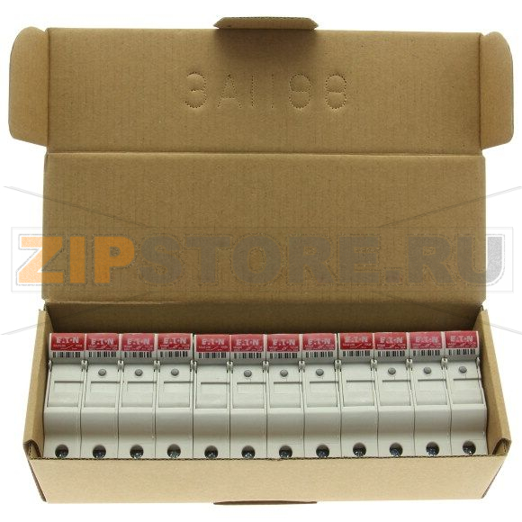 Держатель предохранителя, 32 A, AC 690 В, 10x38 мм, 3P + N, UL, IEC Eaton 3P 10X38MFH30A 600V Mid 