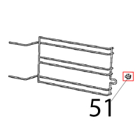 Nottolino M6, cromato fiss. griglie Unox XFT 110