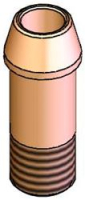 INLET SHANK TAILPIECE, 1/4NPT MALE THRE