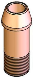 INLET SHANK TAILPIECE, 1/4NPT MALE THRE 