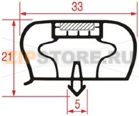 GUARNIZIONE AD INCASTRO 635x595 mm