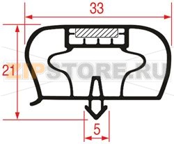 GUARNIZIONE AD INCASTRO 635x595 mm 