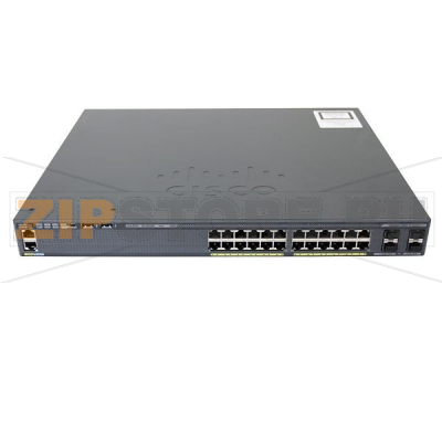 Коммутатор 24xGE (PoE), 4x1G SFP, LAN Base Cisco WS-C2960X-24PS-L 
