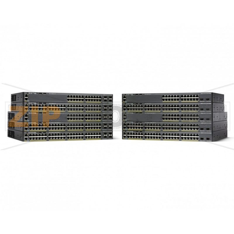 Коммутатор 24xGE (PoE), 4x1G SFP, LAN Base Cisco WS-C2960X-24PS-L 
