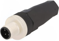Разъем круглый M12, 4 контакта, прямой Hirschmann ELST 4012 PG7