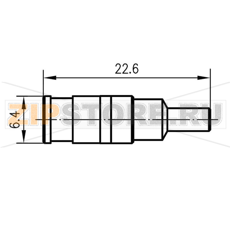 Разъем SMB, 50 Ом, 1 шт Telegärtner J01161A0751 