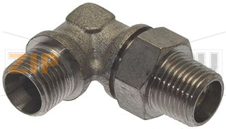 Г-ОБРАЗНОЕ СОЕДИНЕНИЕ Ø 1/8&quot;M-1/8&quot;M С ОБЖИМНЫМ КОЛЬЦОМ 