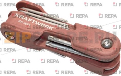 JEU DE 8 CLES MALES POUR VIS TORX 