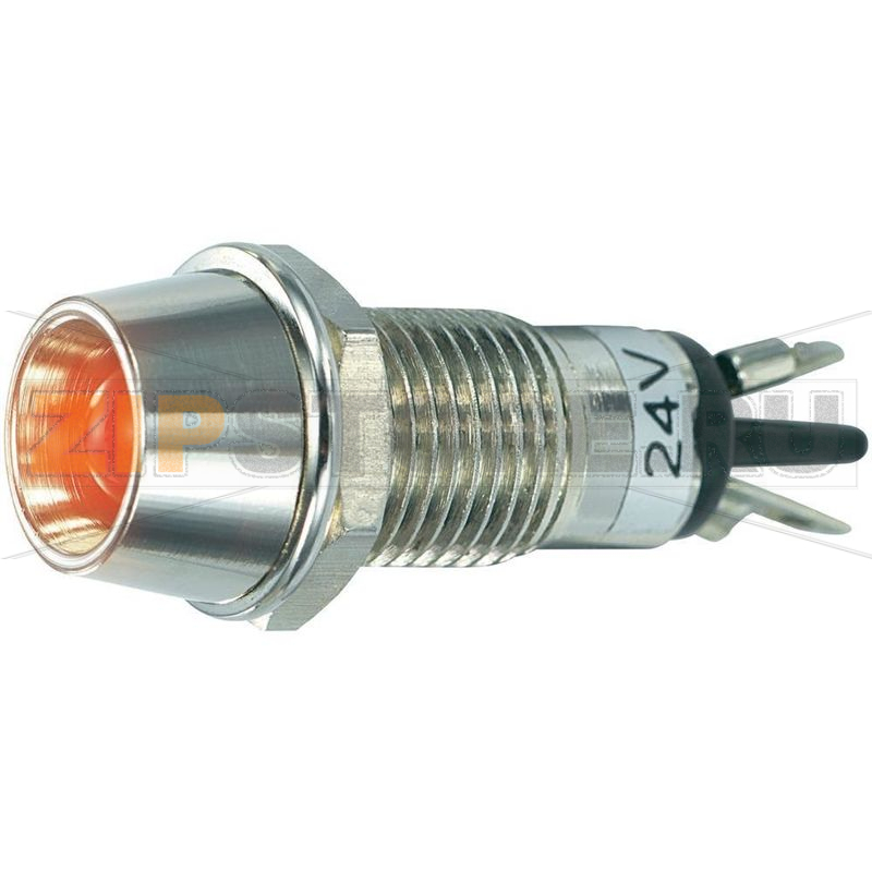 Лампа сигнальная 24 В, 5 мм, красная SCI R9-115L 