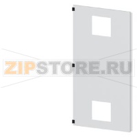 SIVACON, door half, left, with cutout for filter fan, with ventilation openings H: 2000 mm, W: 900 mm, RAL 7035, Protection class 1 Siemens 8MF1090-2UT25-3BA2