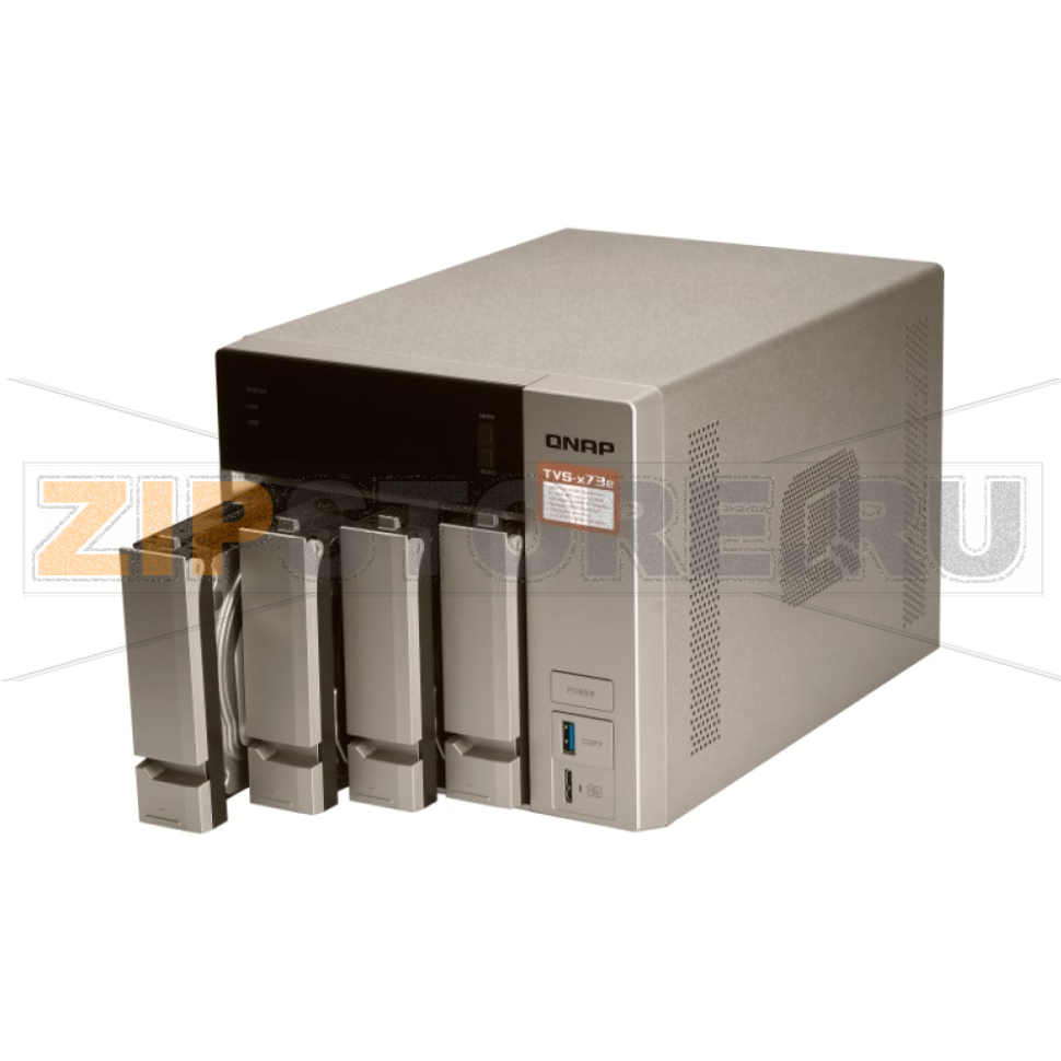 Накопитель сетевой QNAP TVS-473E 