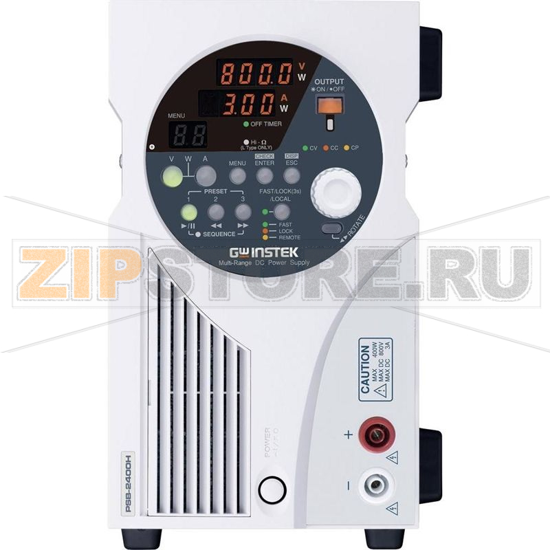 Блок питания лабораторный, регулируемый, 0-80 В/DC, 0-40 А, 400 Вт, USB GW Instek PSB-2400L 
