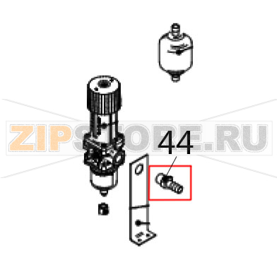 Штуцер для шлангов 3/8&quot;, 13 мм, латунь Abat ЛГ-1200Ч-02 Штуцер для шлангов 3/8", 13 мм, латунь Abat ЛГ-1200Ч-02Запчасть на деталировке под номером: 44