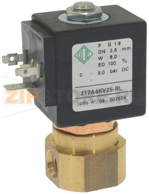 ЭЛЕКТРОМАГНИТНЫЙ КЛАПАН ODE 2-X ХОДОВОЙ Ø 1/8&quot; 24VDC 8ВТ 