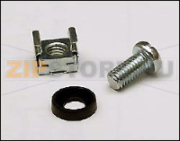 Hyperline CNS-M6-16 Комплект винт M6, квадратная гайка, шайба (16 мм)