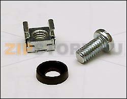 Hyperline CNS-M6-16 Комплект винт M6, квадратная гайка, шайба (16 мм) 