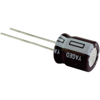 Конденсатор электролитический, радиальный, 1.5 мм, 0.47 мкФ, 50 В, 20 %, 4x5 мм Yageo S5050M0R47B1F-0405