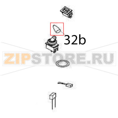 Tumbler switch protection cap Vema FL 2005 Tumbler switch protection cap Vema FL 2005Запчасть на деталировке под номером: 32b