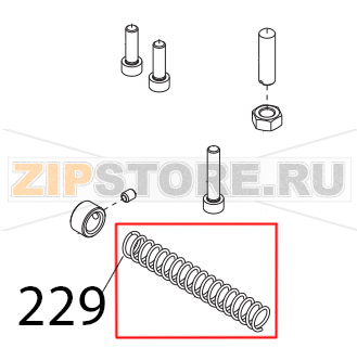 Molla tubetto camma Sirman Palladio 350 Automec Molla tubetto camma Sirman Palladio 350 AutomecЗапчасть на деталировке под номером: 229