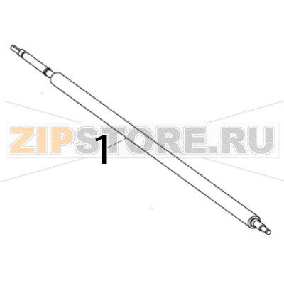Elastomer pinch roller RH and LH Zebra 170PAX4 Elastomer pinch roller RH and LH Zebra 170PAX4Запчасть на деталировке под номером: 1