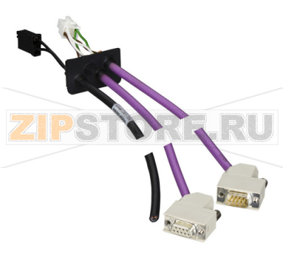 Кабель двигателя 3 м, RS485 Schneider Electric VW3L2R001R30 