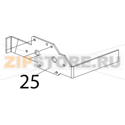 Motor bracket Zebra TTP-2030 Motor bracket Zebra TTP-2030Запчасть на деталировке под номером: 25