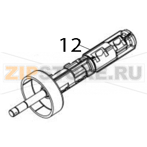 Ribbon rewind spindle assembly TSC MB340 Ribbon rewind spindle assembly TSC MB340Запчасть на деталировке под номером: 12