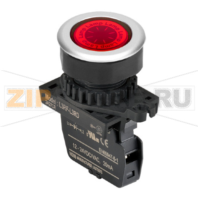 Лампа сигнальная, Ø отверстия: 30 мм Autonics L3RF-L3RLM 