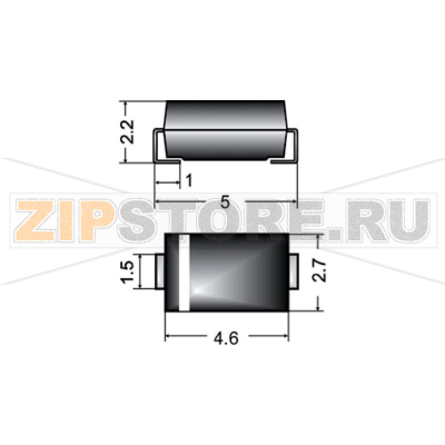 Диод Зенера 30 В, корпус DO-214AC Semikron Z1SMA30 