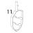 Flat beater, stainless steel Bear Varimixer AR80 VL-1S