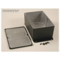 Корпус алюминиевый 187.5x119.5x82 мм, черный, 1 шт Hammond 1590WEFBK