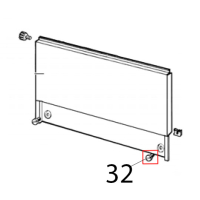 Stainless steel fixing screw for panel Ugolini MT 3