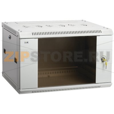 Шкаф LINEA W 15U 600x450 мм дверь стекло, RAL7035 