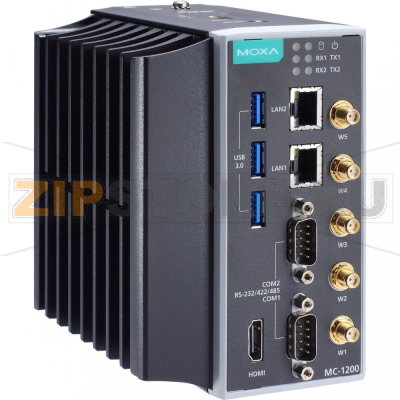Компьютер встраиваемый 2.2 ГГц, Intel Celeron 3965U, 8 Гб, HDMI, 3xUSB 3.0 MOXA MC-1220-KL1-T-S 