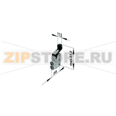 Клапан пневматический с ручным управлением, 3/2-ходовой, 10 бар, 1 шт Norgren SP/M1553/8 